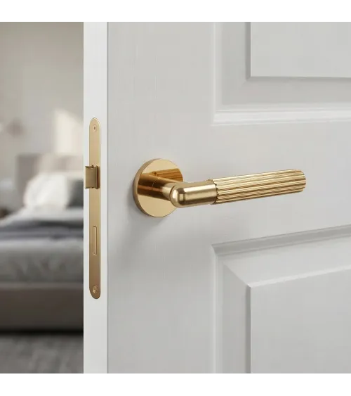 Polished gold LIVIA door handle designer handle