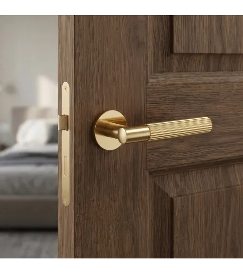 Polished gold LIVIA door handle designer handle