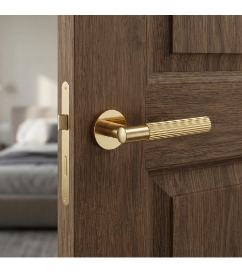 Polished gold LIVIA door handle designer handle