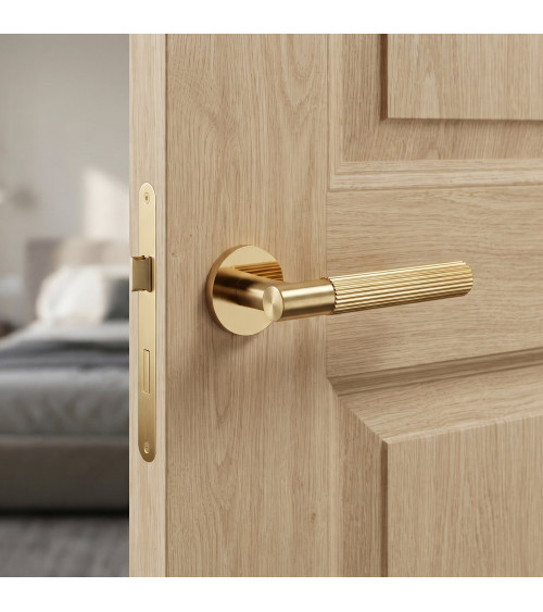 Polished gold LIVIA door handle designer handle