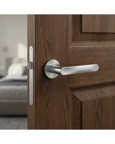 Satin chrome door handle RITA