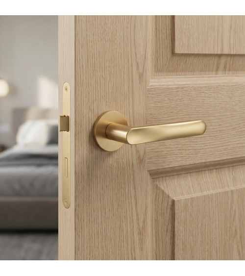 RITA satin gold door handle design handle