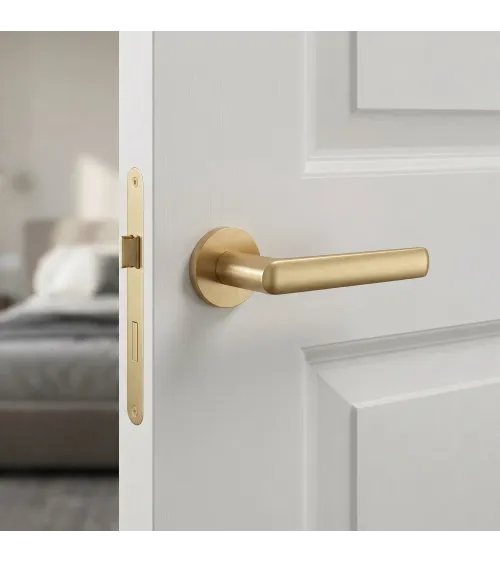 MILA satin gold door handle design handle