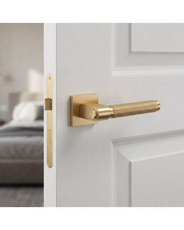 Satin gold finish door handle GRANADA