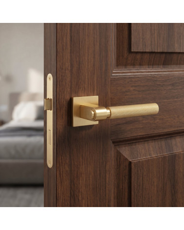 Satin gold finish door handle GRANADA