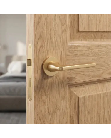 Matt gold UTA door handle