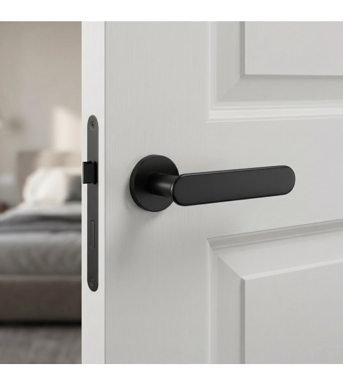 Maff black designer door handle