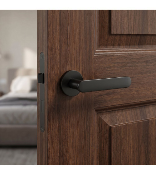 Maff black designer door handle