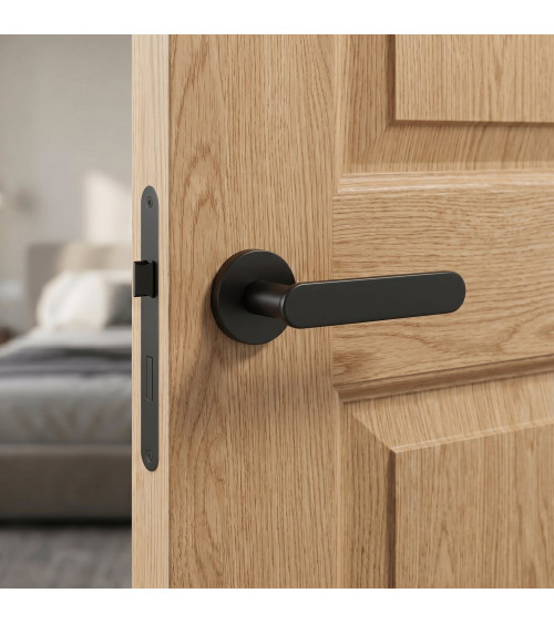 Maff black designer door handle