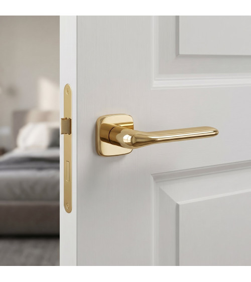 FLAT door handle polished gold finish design handle