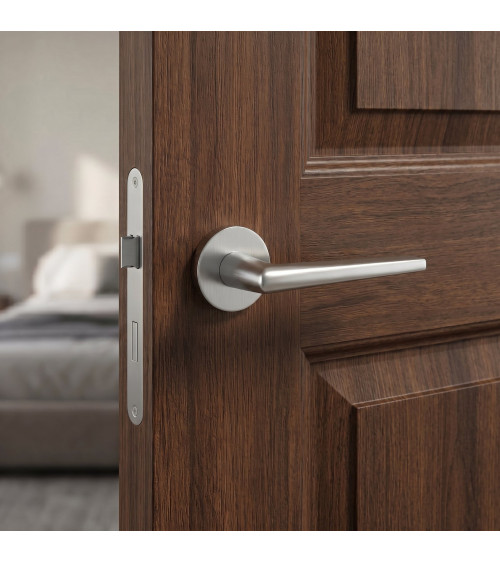 Satin chrome SALTA door handle design handle