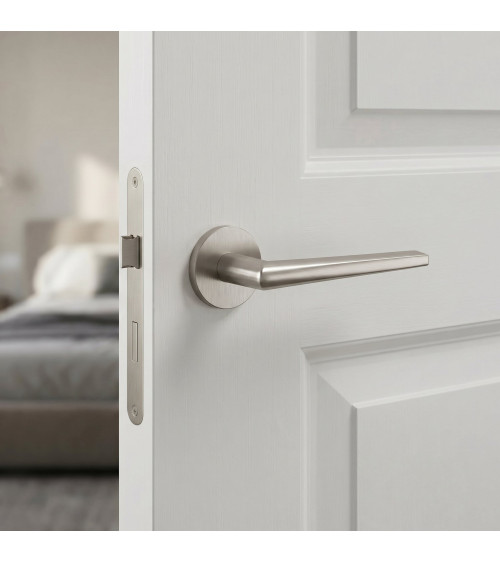 Brushed nickel SALTA door handle designer handle
