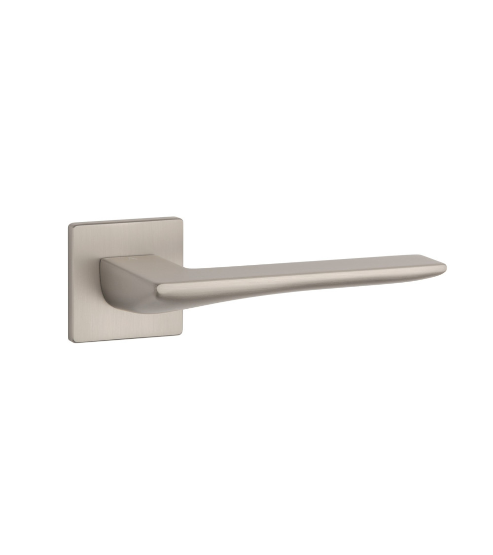 Brushed nickel IRIS door handle designer handle
