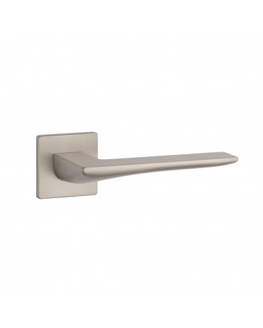 Brushed nickel IRIS door handle designer handle