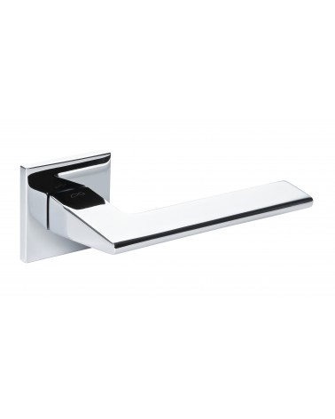 Polished chrome Shark door handle - designer handle