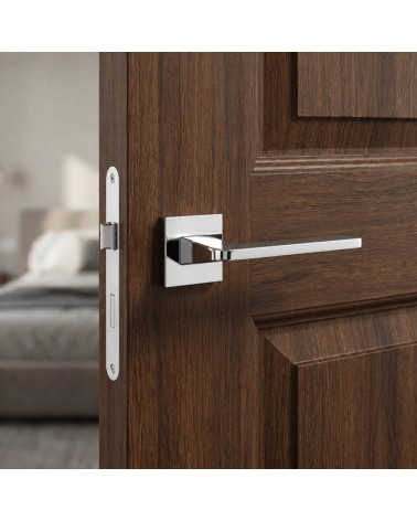 Polished chrome OMA door handle