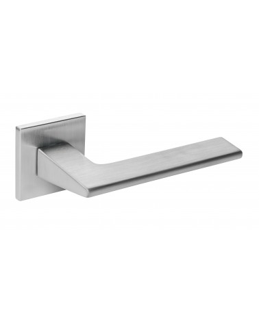 Brushed chrome Shark door handle - designer handle