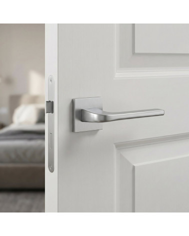 Satin chrome door handles NAKA