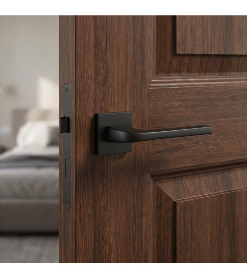 NAKA design black door handle