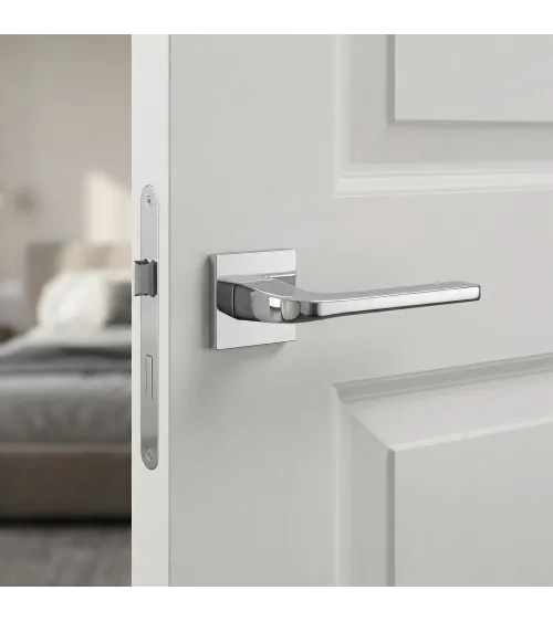 NAKA design polished chrome door handle