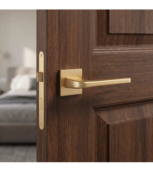 NAKA matt gold door handle design handle