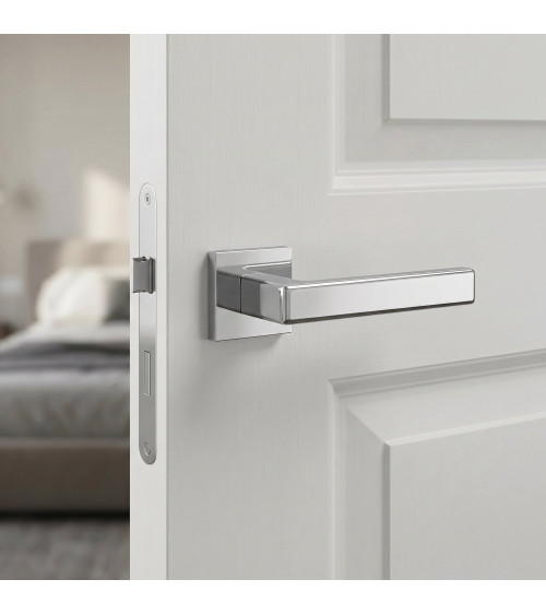 Polished chrome door handle MIIA design handle