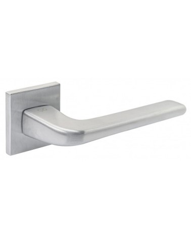 Brushed chrome Solo door handle - designer handle
