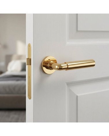 Polished gold door handle FICARIA