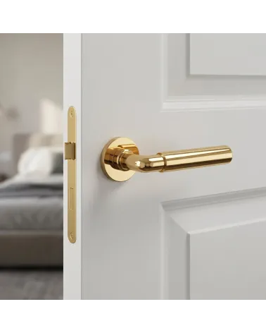 Polished gold door handle FICARIA