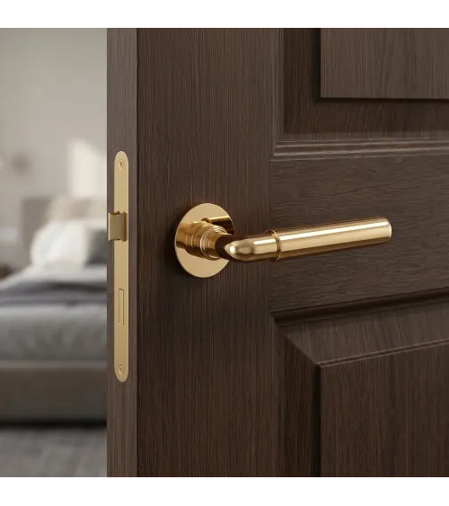 FICARIA door handle polished gold design handle