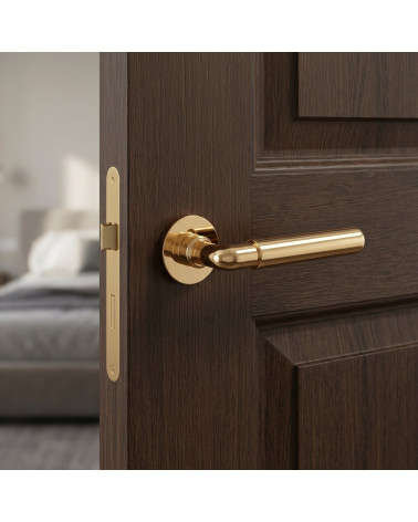 Polished gold door handle FICARIA