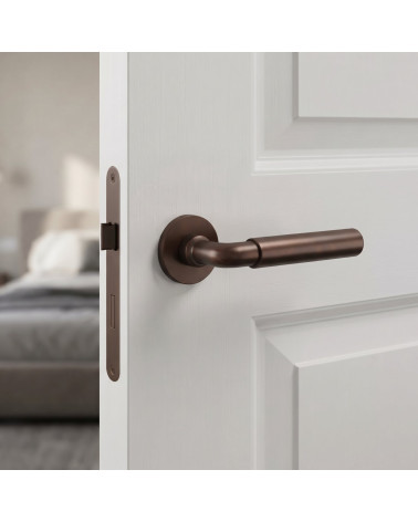 Door handle matt dark brown finish FICARIA