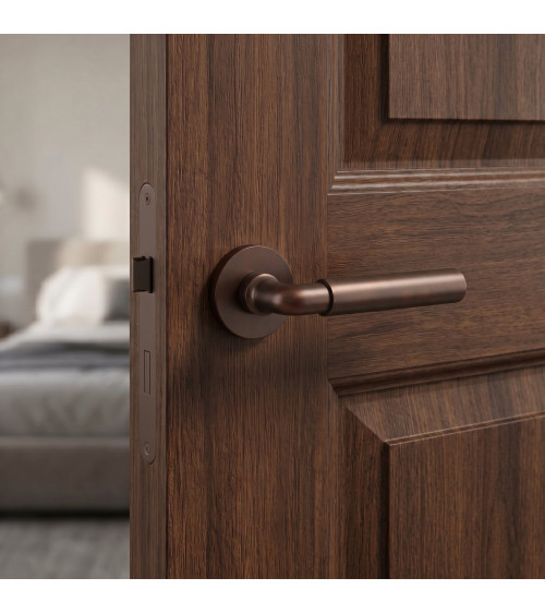 FICARIA door handle matt dark brown design handle