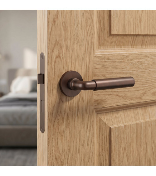 FICARIA door handle matt dark brown design handle