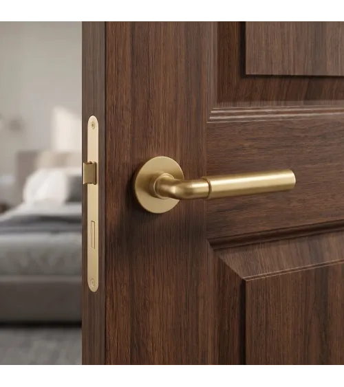 FICARIA door handle matt antique patina design handle