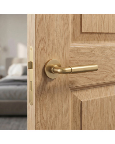 Brass door handle FICARIA