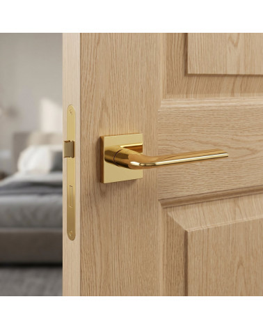 Gold STINGER square door handles