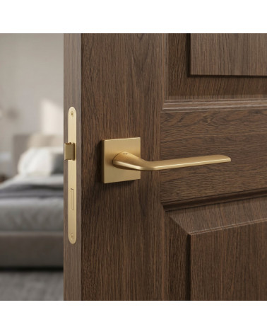 Matt gold STINGER square door handles