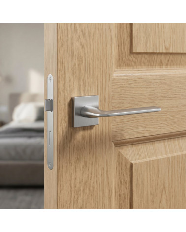 Brushed Chrome Square STINGER Door Handles