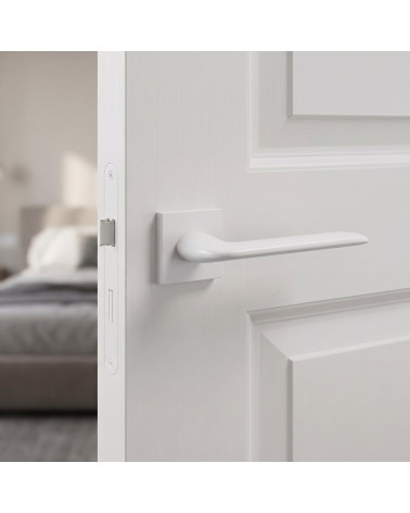 White square Line Stinger door handle