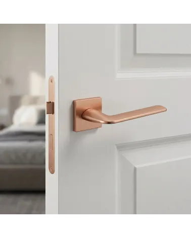 Copper finish square STINGER door handle