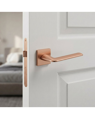 Copper finish square STINGER door handle