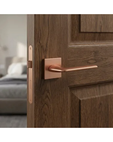 Copper finish square STINGER door handle