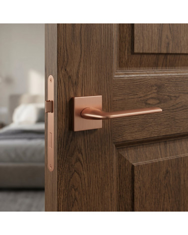 Copper finish square STINGER door handle