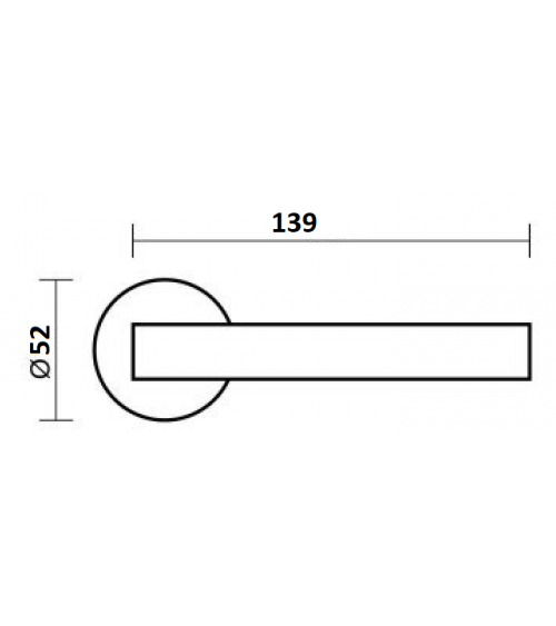LIGNE black door handle design handle