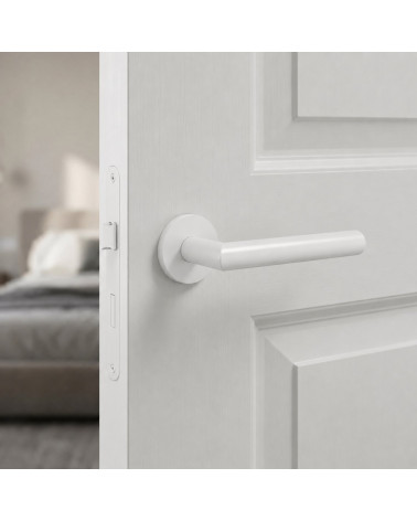 White ELLO door handle