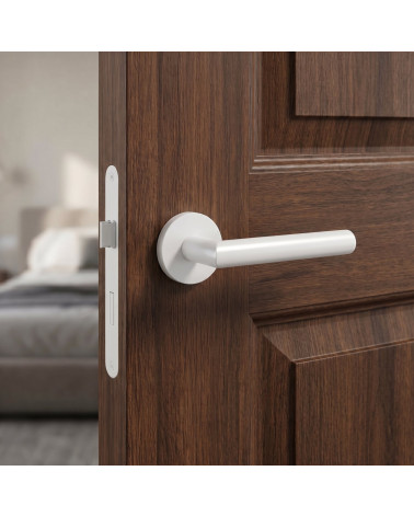 White ELLO door handle