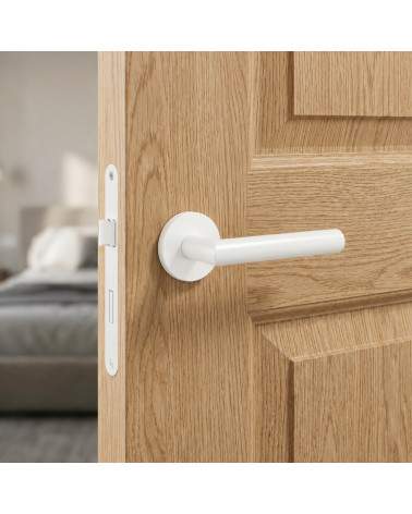 White ELLO door handle