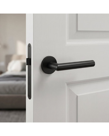 Black Door Handle Line Ronda Round