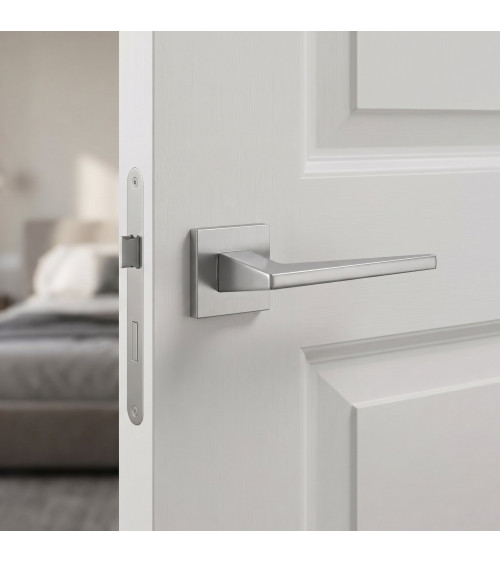 LIMA FIT satin chrome door handle design hardware